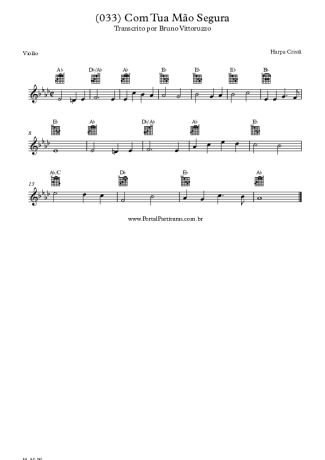 20173 Partitura - (033) Com Tua Mão Segura - Violão