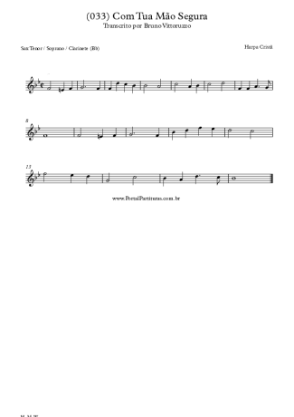 28382 Partitura - (033) Com Tua Mão Segura - Clarinete (Bb)