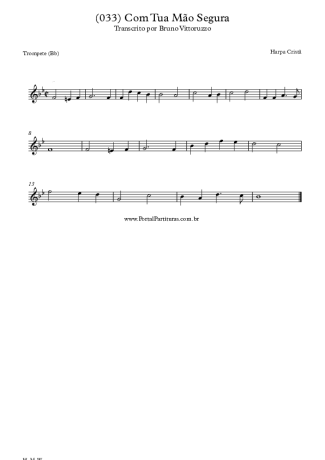 20172 Partitura - (033) Com Tua Mão Segura - Trompete
