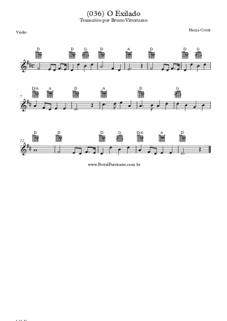 20206 Partitura - (036) O Exilado - Violão
