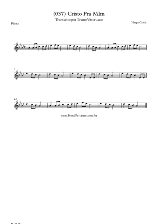 20210 Partitura - (037) Cristo Pra Mim - Flauta Transversal