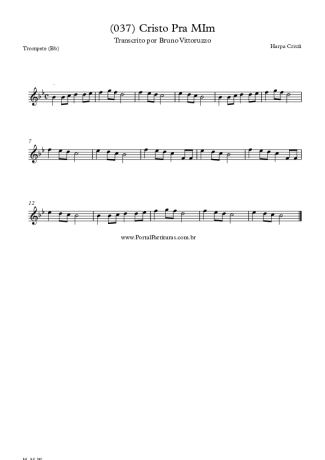 20216 Partitura - (037) Cristo Pra Mim - Trompete