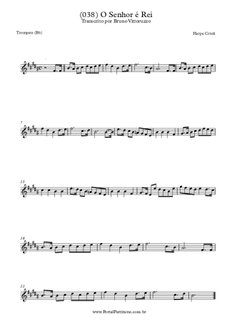 20227 Partitura - (038) O Senhor É Rei - Trompete