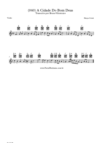 20251 Partitura - (040) A Cidade Do Bom Deus - Violão