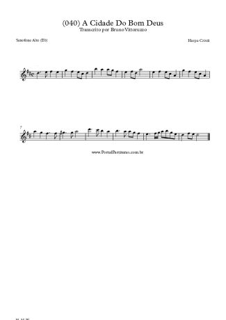 20247 Partitura - (040) A Cidade Do Bom Deus - Saxofone Alto (Eb)