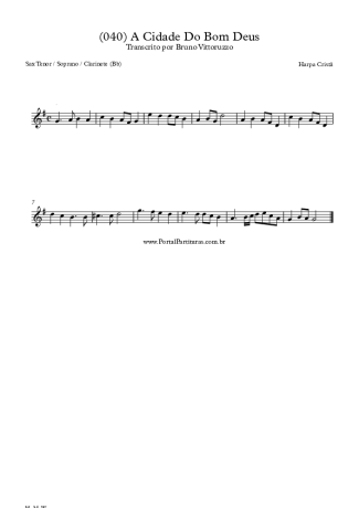 28389 Partitura - (040) A Cidade Do Bom Deus - Clarinete (Bb)