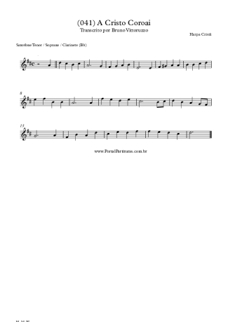 28390 Partitura - (041) A Cristo Coroai - Clarinete (Bb)