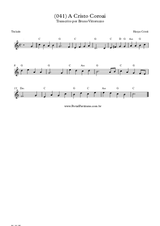 20259 Partitura - (041) A Cristo Coroai - Teclado