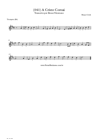 20261 Partitura - (041) A Cristo Coroai - Trompete