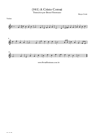 20263 Partitura - (041) A Cristo Coroai - Violino