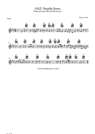 20273 Partitura - (042) Saudai Jesus - Violão