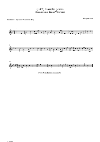28391 Partitura - (042) Saudai Jesus - Clarinete (Bb)