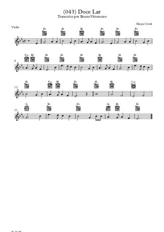 20284 Partitura - (043) Doce Lar - Violão