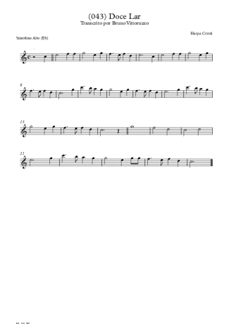 20280 Partitura - (043) Doce Lar - Saxofone Alto (Eb)
