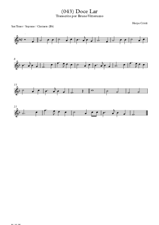 28392 Partitura - (043) Doce Lar - Clarinete (Bb)