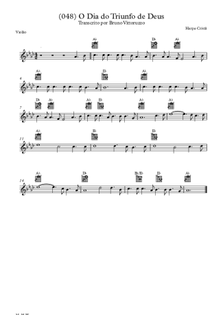 20340 Partitura - (048) O Dia Do Triunfo De Deus - Violão