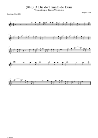 20336 Partitura - (048) O Dia Do Triunfo De Deus - Saxofone Alto (Eb)