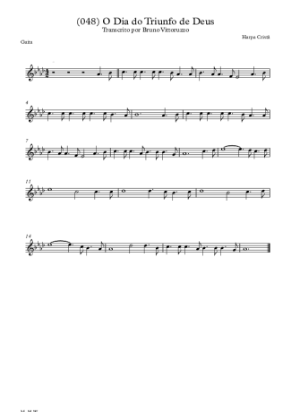20334 Partitura - (048) O Dia Do Triunfo De Deus - Gaita