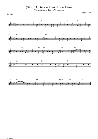 20337 Partitura - (048) O Dia Do Triunfo De Deus - Teclado