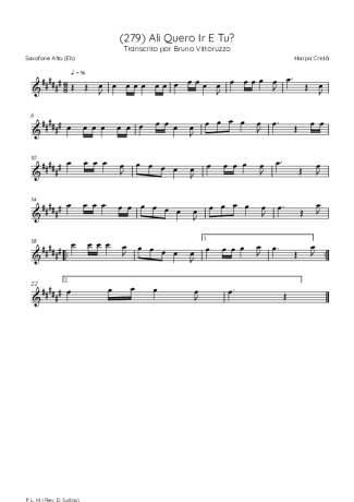 39646 Partitura - (279) Ali Quero Ir E Tu - Saxofone Alto (Eb)