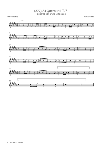 39641 Partitura - (279) Ali Quero Ir E Tu - Clarinete (Bb)