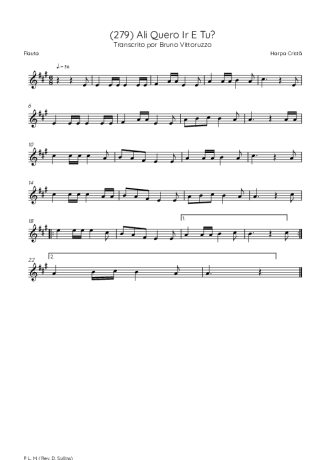 39643 Partitura - (279) Ali Quero Ir E Tu - Flauta Transversal