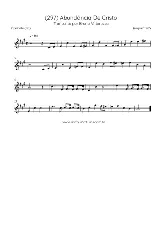 39857 Partitura - (297) Abundância De Cristo - Clarinete (Bb)