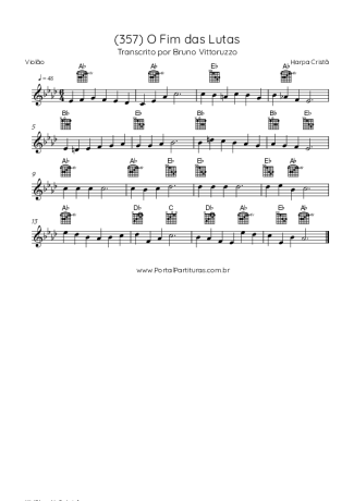 42983 Partitura - (357) O Fim Das Lutas - Violão