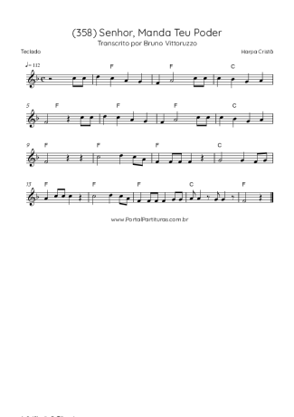 42992 Partitura - (358) Senhor Manda Teu Poder - Teclado
