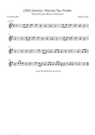 42994 Partitura - (358) Senhor Manda Teu Poder - Trompete