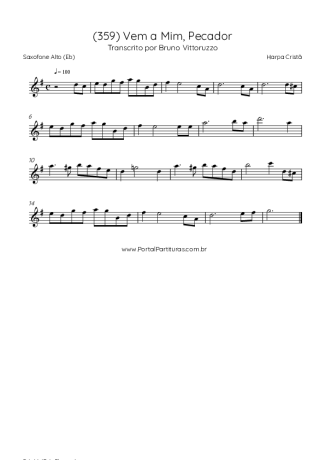 43003 Partitura - (359) Vem A Mim Pecador - Saxofone Alto (Eb)