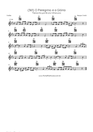 43031 Partitura - (361) O Peregrino E A Glória - Violão