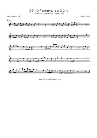 43027 Partitura - (361) O Peregrino E A Glória - Saxofone Alto (Eb)