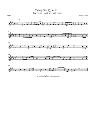 43061 Partitura - (364) Oh, Que Paz! - Gaita