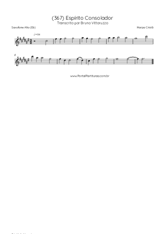 43099 Partitura - (367) Espírito Consolador - Saxofone Alto (Eb)
