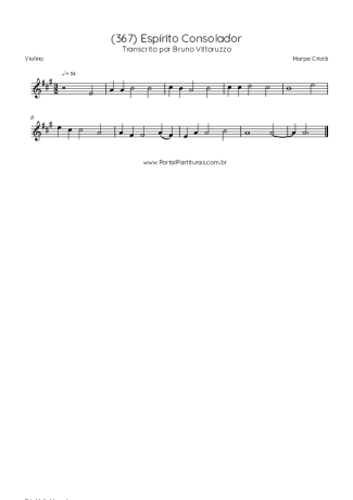 43104 Partitura - (367) Espírito Consolador - Violino