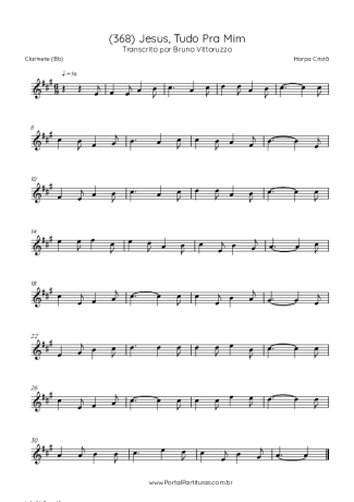43106 Partitura - (368) Jesus, Tudo Pra Mim - Clarinete (Bb)
