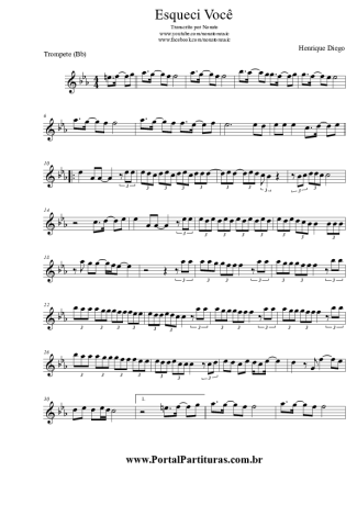 5012 Partitura - Esqueci Você - Trompete
