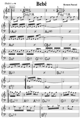 15418 Partitura - Bebê - Acordeon