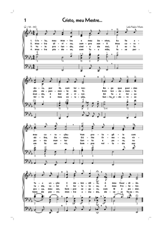 18583 Partitura - (1) Cristo Meu Mestre - Órgão