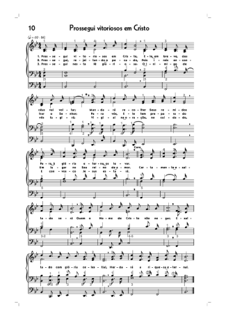 18592 Partitura - (10) Prossegui Vitoriosos Em Cristo - Órgão