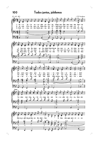 18743 Partitura - (100) Todos Juntos Jubilemos - Órgão