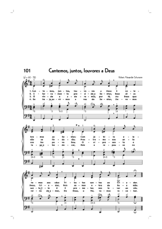18744 Partitura - (101) Cantemos Juntos Louvores A Deus - Órgão