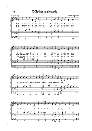 18756 Partitura - (113) O Senhor Seja Louvado - Órgão