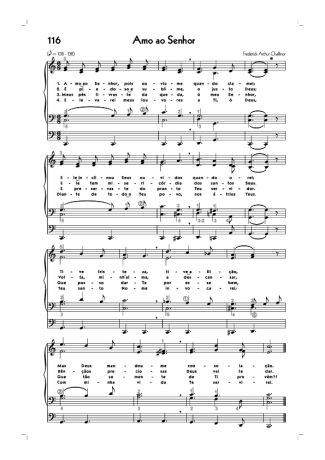 18759 Partitura - (116) Amo Ao Senhor - Órgão