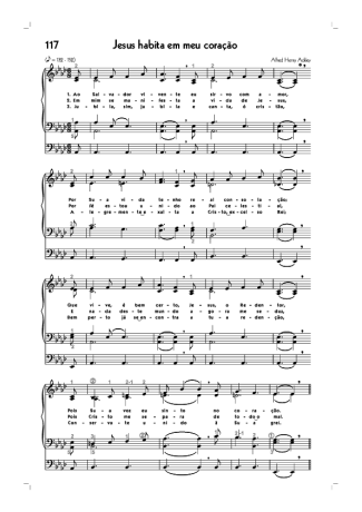 18760 Partitura - (117) Jesus Habita Em Meu Coração - Órgão