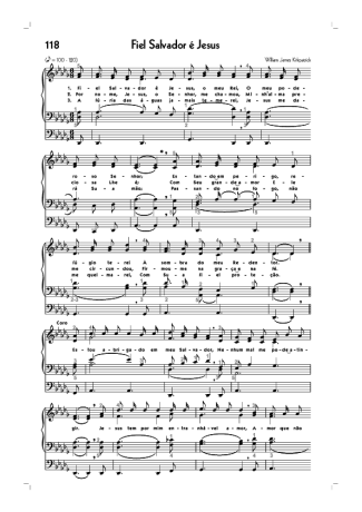 18761 Partitura - (118) Fiel Salvador É Jesus - Órgão