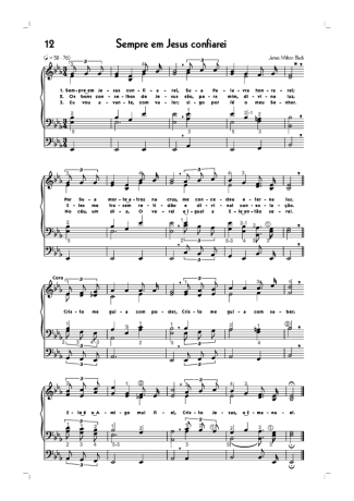 18594 Partitura - (12) Sempre Em Jesus Confiarei - Órgão