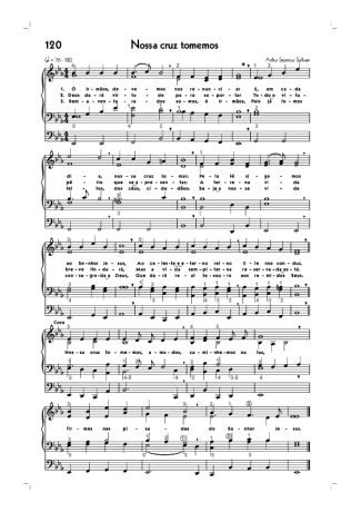 18763 Partitura - (120) Nossa Cruz Tomemos - Órgão