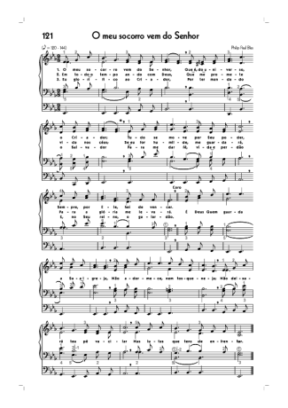18764 Partitura - (121) O Meu Socorro Vem Do Senhor - Órgão